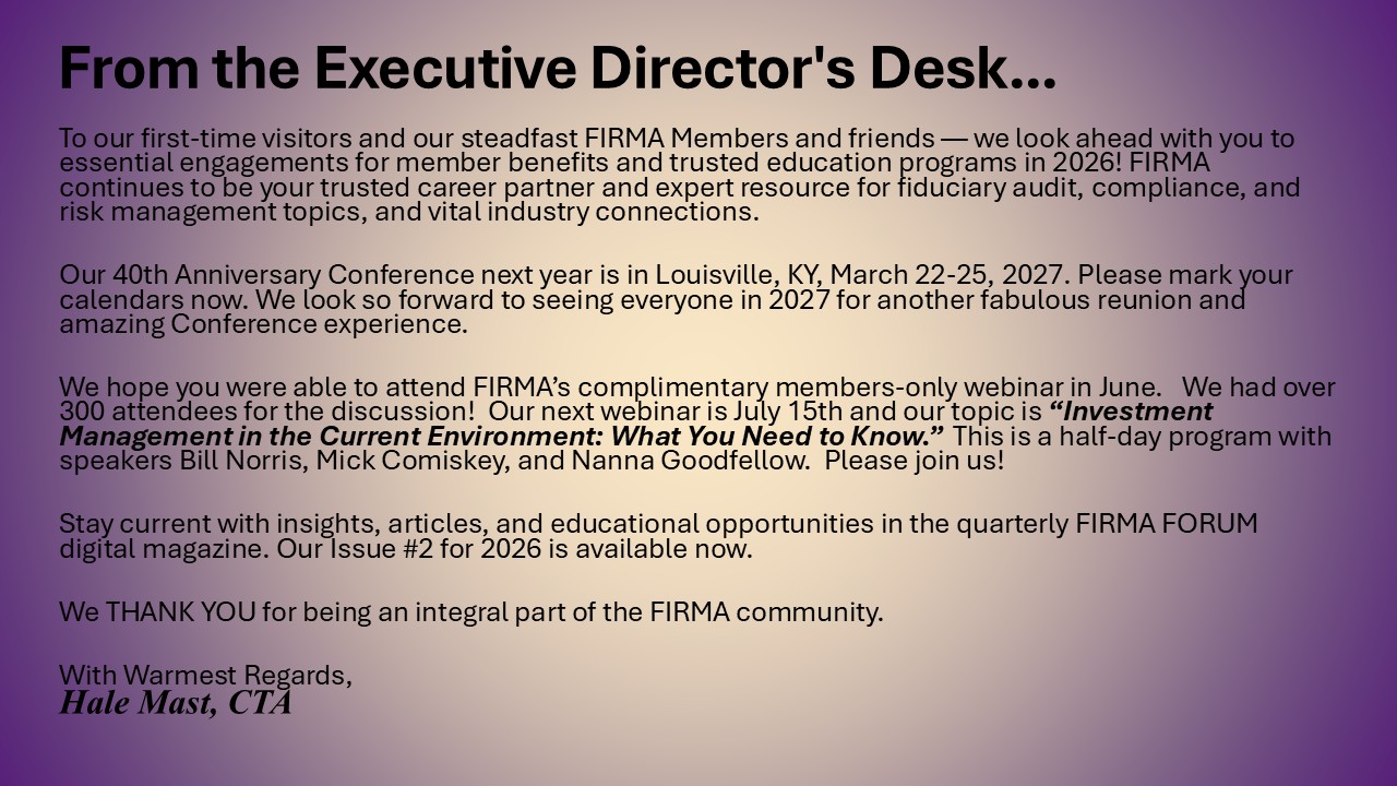 Executive Director message