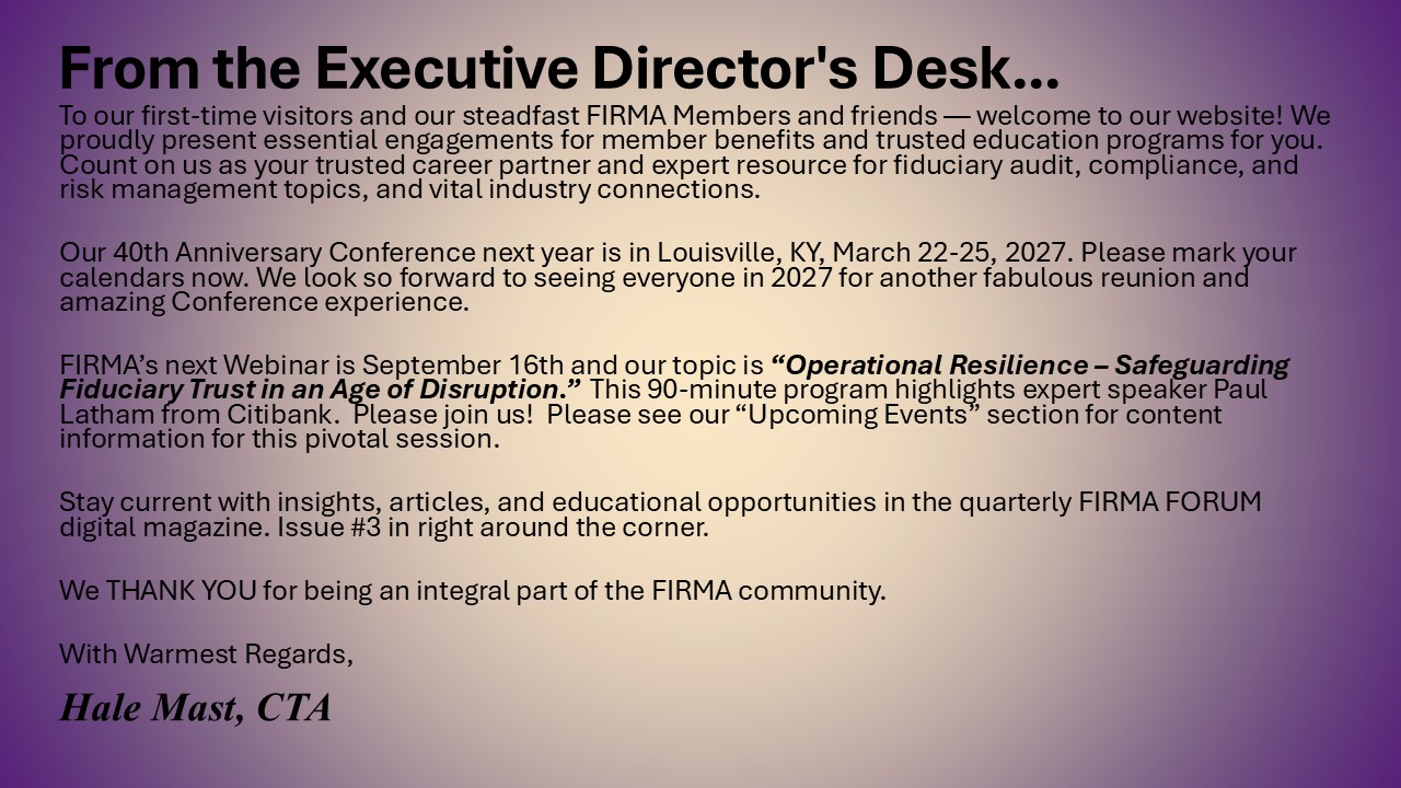 Executive Director message