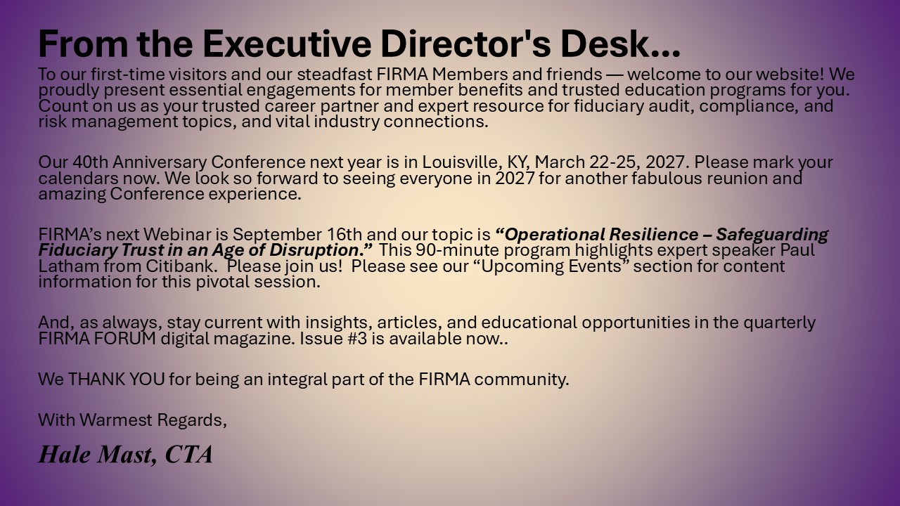 Executive Director message