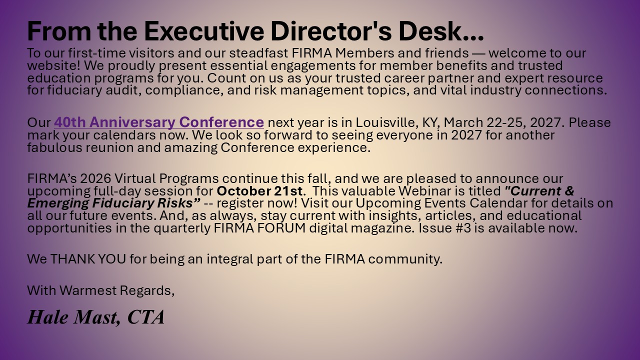 Executive Director message