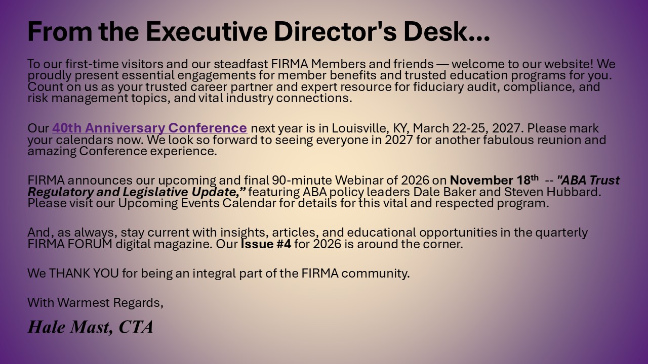 Executive Director message