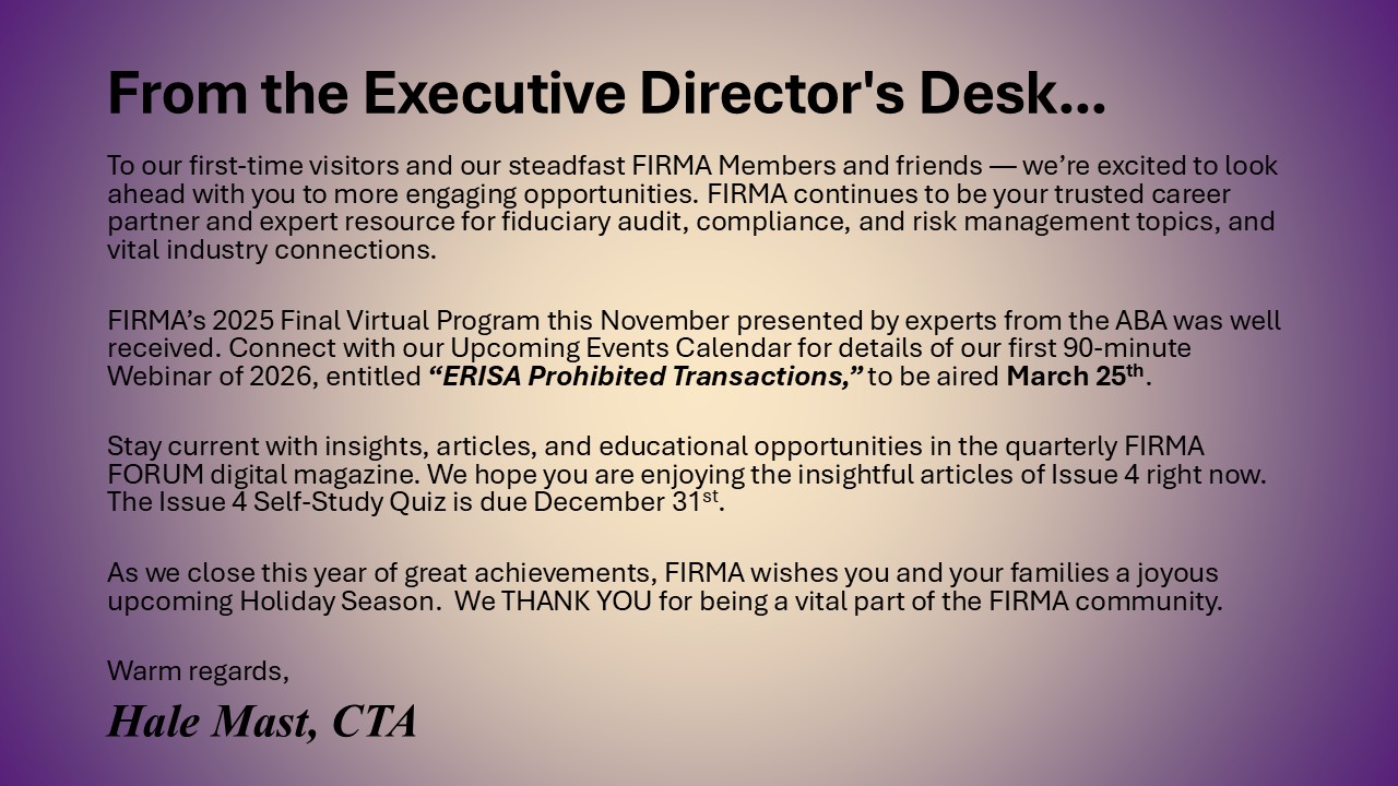Executive Director message